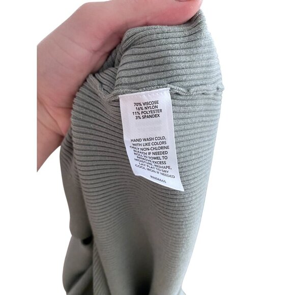 Open Edit Luxe Sculpt Sage Green Cardigan Small - Picture 8 of 8